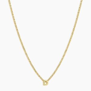 Gorjana Wilder Mini Alphabet Gold Letter D Necklace